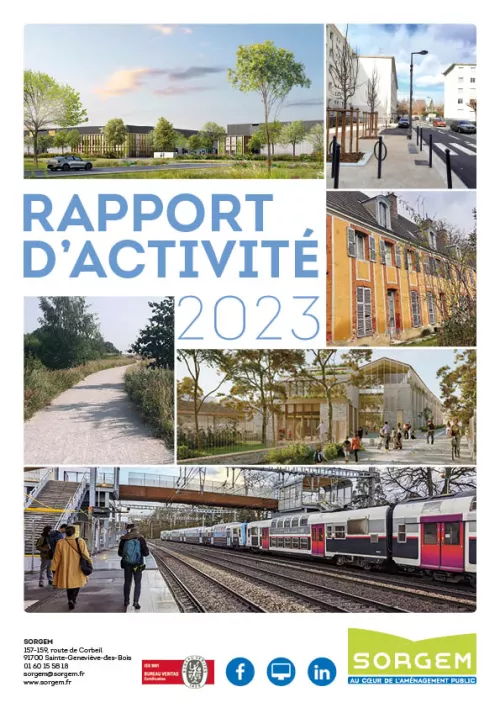 Une du Rapport d'activité 2023
